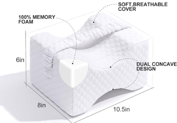 Side Sleeping Knee Pillow - Available in Two Colours