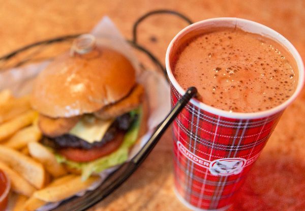 Any Famous Burger or Cult Burger with Fries & Drink - Options for Two Burgers & Milkshakes