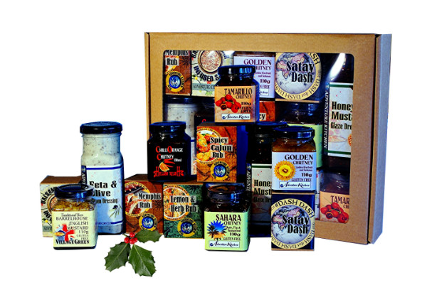 Nelson Naturally Mega Box with Various Condiments, Spices, Salts, Sauces and Marinades