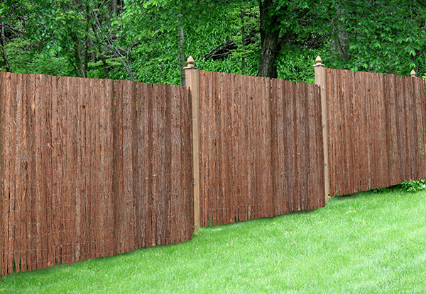 $23 for 1.5m x 3m Bark Fencing