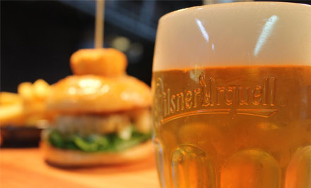 $25 for a Gourmet Beer Battered Clevedon Coast Oyster Burger with Tarragon Ranch, Crumbed Edam & Chips, Served with Beer or Bubbles (value up to $35)