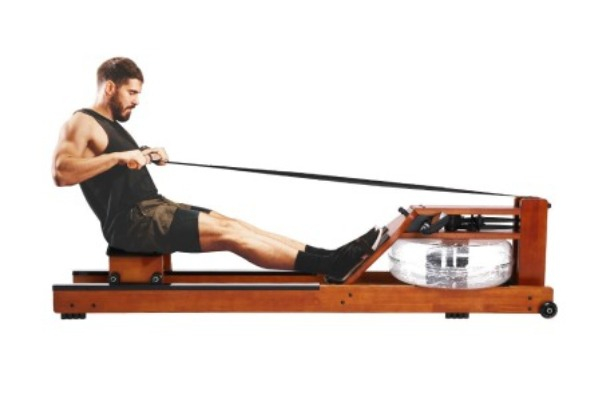 Genki Wooden Rowing Machine with LCD Monitor