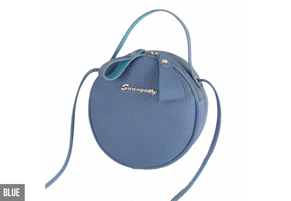 Round Crossbody Handbag - Five Colours Available with Free Delivery