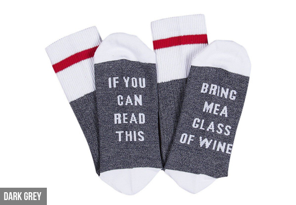 Two Pack of "If You Can Read This" Socks with Free Metro Delivery
