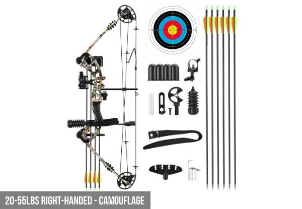 Junxing Compound Bow Arrow Archery Equipment Set - Available in Three Colours & Two Options