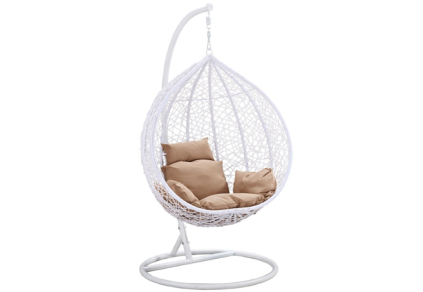 PE Rattan Egg Chair - Three Colours Available & Option for Cover