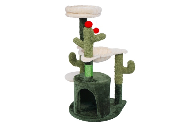 Petscene Cat Tower Tree Scratching Post with Hammock