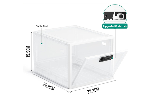 Fridge Snack Storage Box with Lock Combination Code