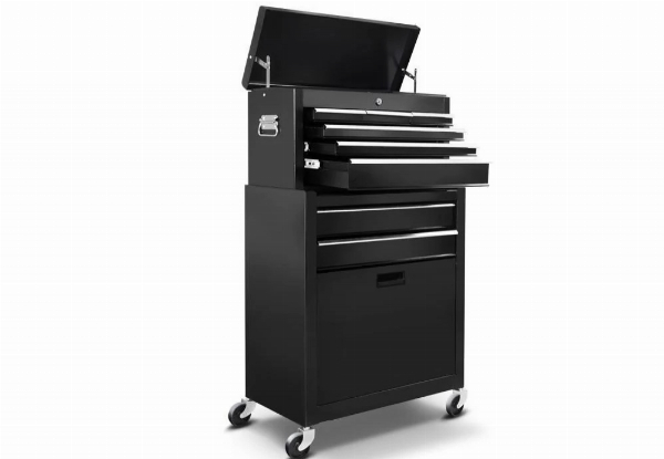 Six-Drawer Tool Cabinet Combo - Two Colours Available