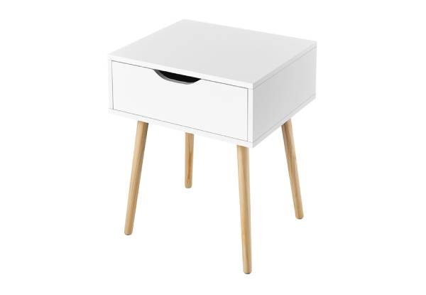 Two-Piece Bedside Nightstand Table - Two Colours Available