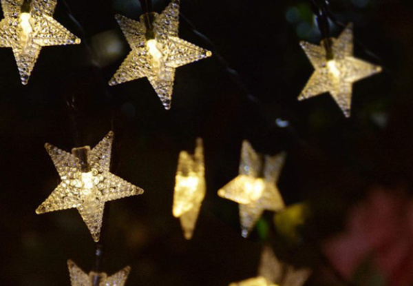 Solar Star String Lights - Three Sizes Available & Option for Two