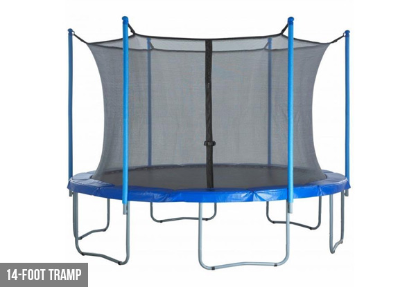 Trampoline with Enclosure & Safety Netting - Two Sizes Available