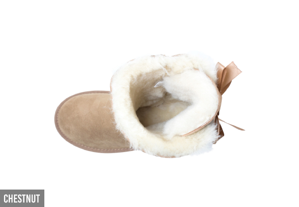 Australian Made Memory Foam Double Ribbon UGG Boots - Three Colours & Six Sizes Available