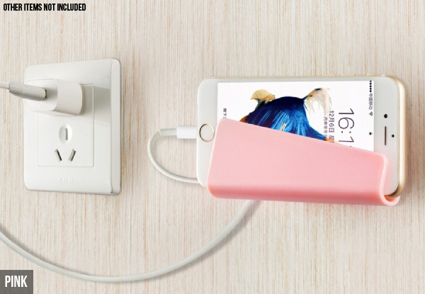 Wall Charger Phone Holder - Three Colours Available