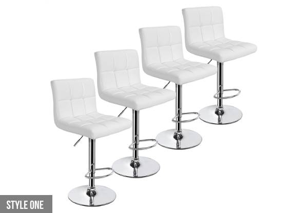 Four-Pack of Bar Stools - Two Styles & Two Colours Available