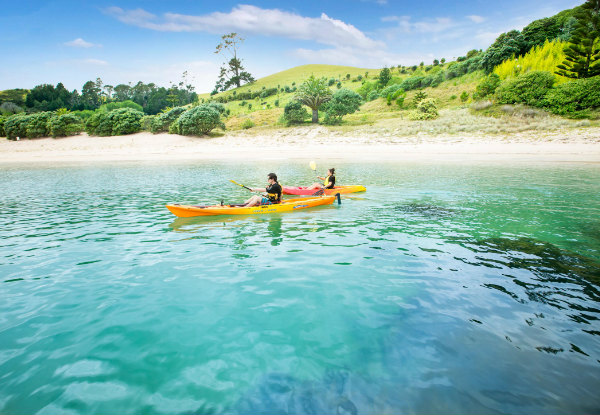 One-Night Private Island Experience for Two People on Slipper Island, Coromandel incl. Water Taxi & Kayaks - Options for up to Five People & Two-Nights Available