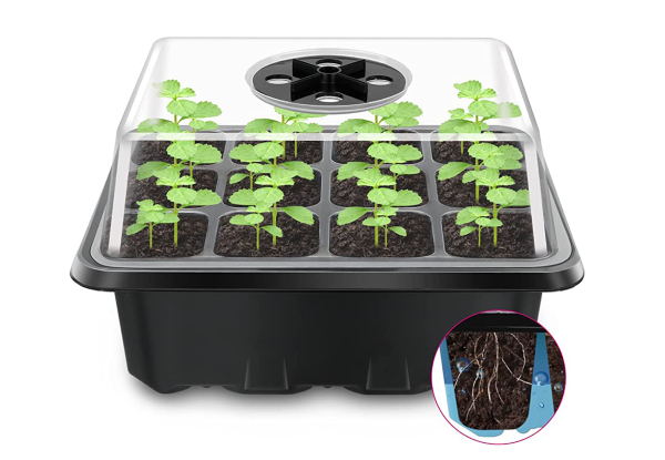 Five-Pack of 12-Cell Seed Starter Tray Kit