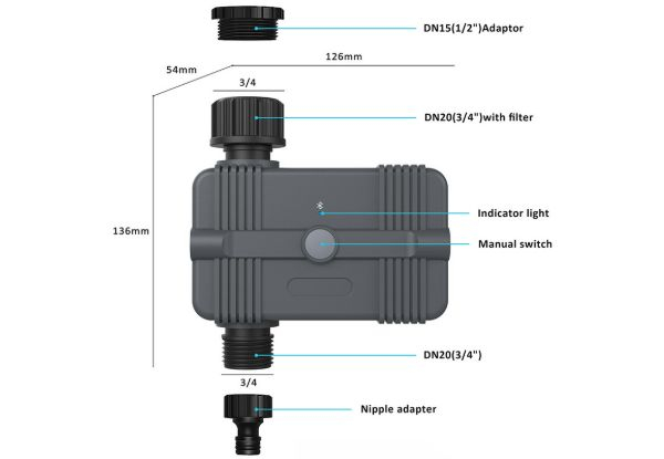 App Control Bluetooth Sprinkler Timer