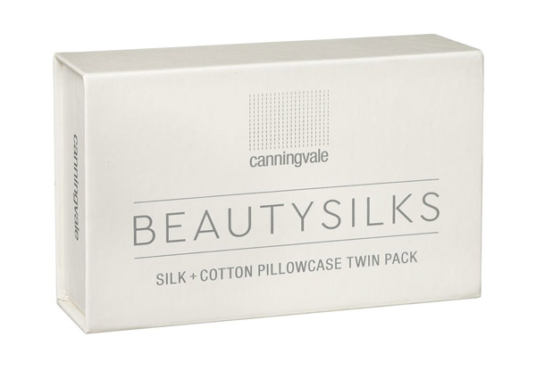 Canningvale Beautysilks Pillowcase Twin-Pack incl. Nationwide Delivery - Three Colours Available