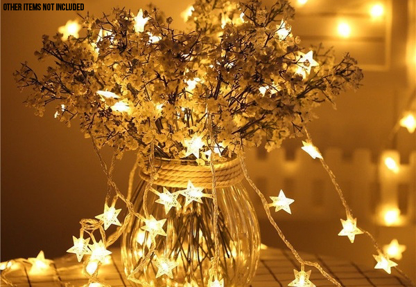 LED Stars Copper Wire Fairy String Light - Three Colours Available