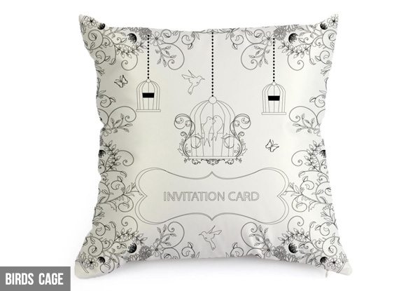 Colour-In Cushion Cover - Nine Designs Available with Option to incl. 12 Markers