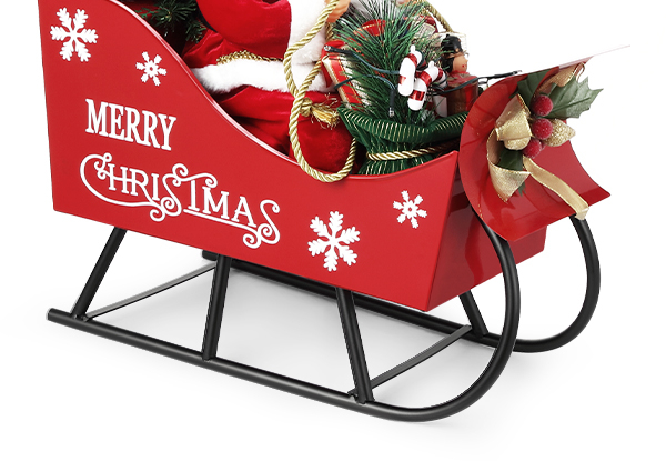 Solight LED Christmas Santa Sleigh with Music