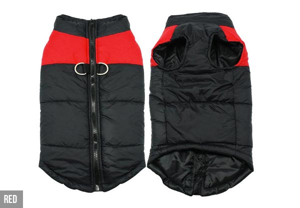 Water-Resistant Dog Jacket - Four Colours & Seven Sizes Available