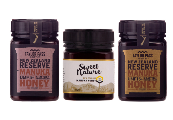 New Zealand Reserve Manuka UMF Honey Pack incl. Three Jars