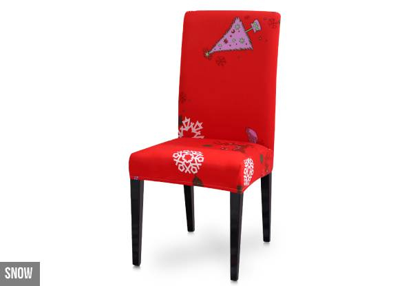Christmas Chair Cover - Six Colours Available & Options for up to an Eight-Pack