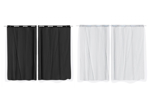 Pair of Blockout Curtains - Five Sizes & Five Colours Available