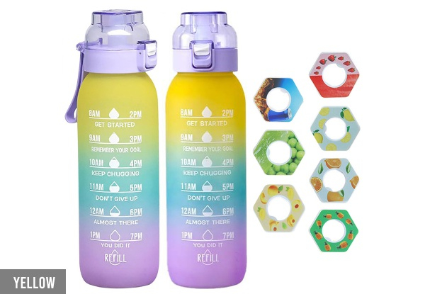 1000ML Sports Water Cup with Fragrance Rings - Six Options Available