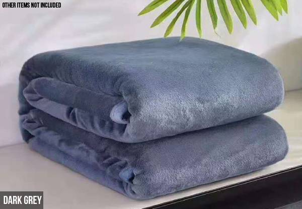 Coral Fleece Blanket Range - Six Colours & Four Sizes Available
