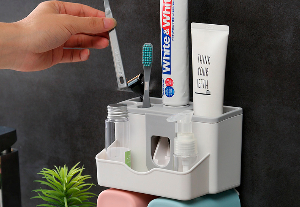 Multi-Functional Wall Mount Toothpaste Holder  - Two Sizes Available