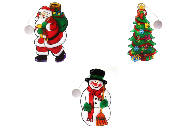 Christmas Window Silhouette Lights - Three Styles & Option for Two-Pack Available