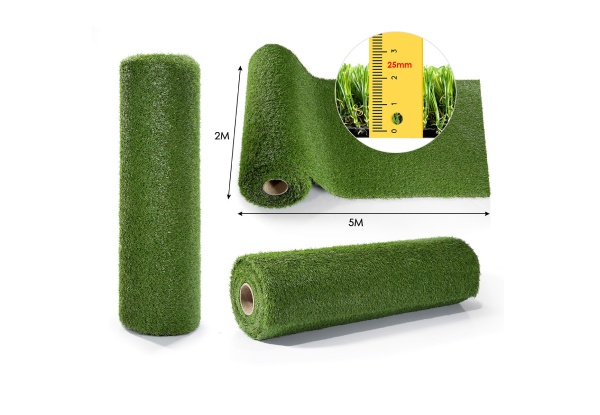 2x5m 25mm Height Artificial Grass