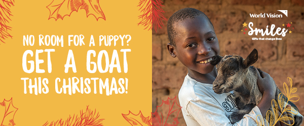 Gift a goat with World Vision Smiles