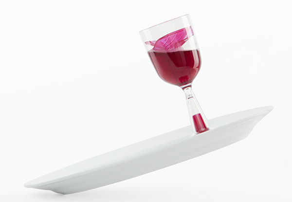 $19 for Four No Spill Wine Glasses Available in Three Colours