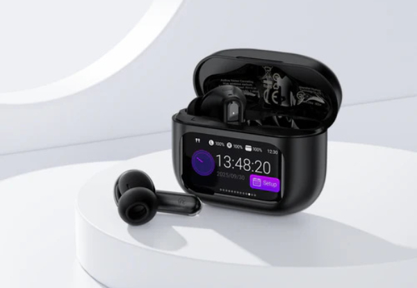 Acefast TWS Earbuds with Smart Screen, Noise Cancelling & IPX4