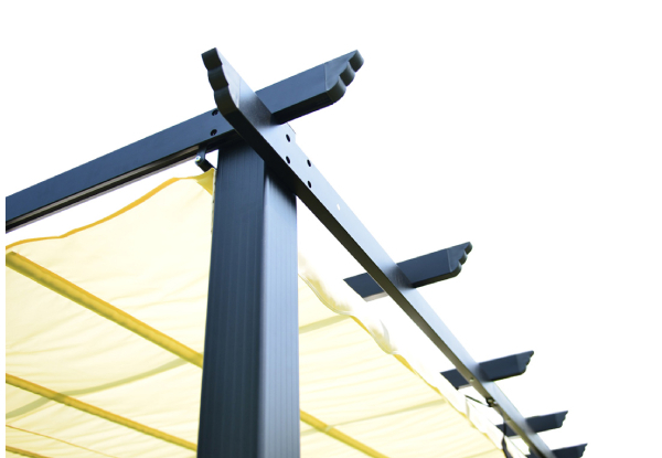 Sure Sheds Aluminium Pergola with Retractable Canopy