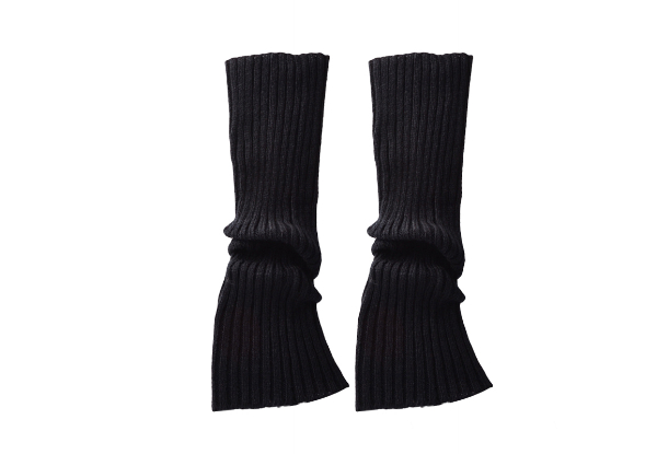 Two Pairs of Women's Leg Ribbed Warmers