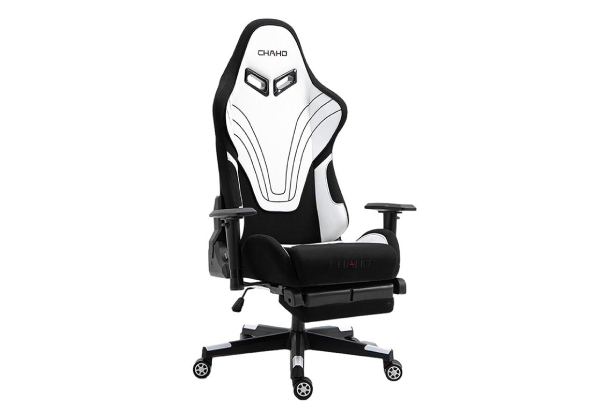 Premium Ergonomic Gaming Chair with Footrest - Three Colours Available