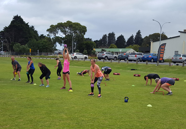 Five-Weeks of Unlimited Outdoor Group Fitness Bootcamp Sessions for One Person in Tauranga - Options for Two or Three People - Block Starts 27th May