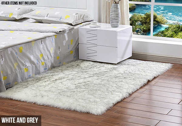 Fluffy Rug Range - Five Sizes & Five Colours Available with Free Delivery