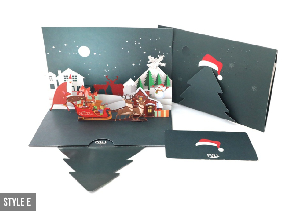 3D Christmas Card - Six Styles Available
