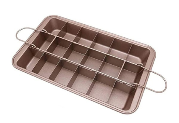 Brownie Baking Tray with Removable Divider - Option for Two