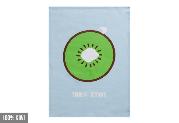 100% Cotton Large Kiwiana Tea Towels - Seven Styles Available