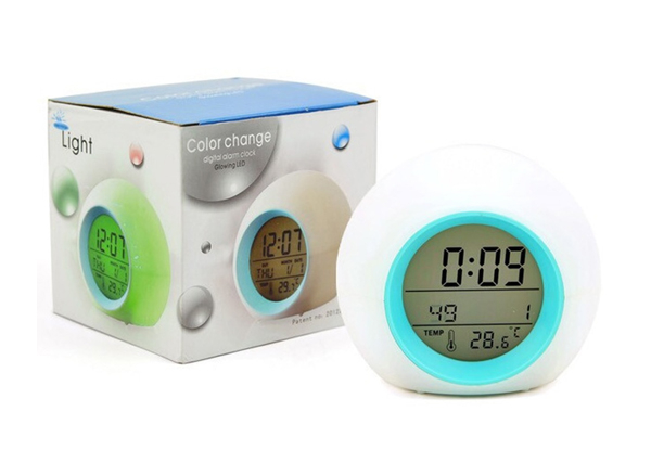 Colour Changing Touch Sensor Alarm Clock