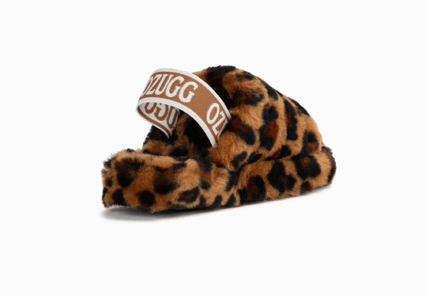 Ugg Kids Brooklyn Fluff Slide - Available in Two Colours & Three Sizes