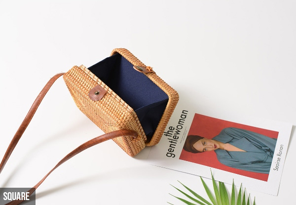 Bohemia Handmade Woven Beach Rattan Bag - Available in Three Styles