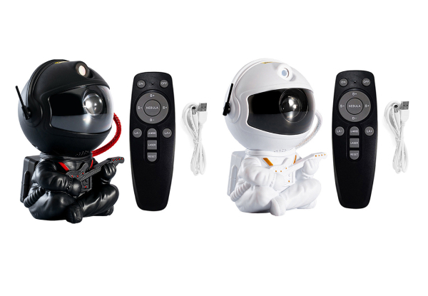 Astronaut Galaxy Projector Night Light with Remote Control - Available in Two Styles & Two Colours